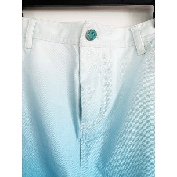 BRUCE GLEN BLUE OMBRE MIDI HIGH WAIST SKIRT - Picture 4 of 6